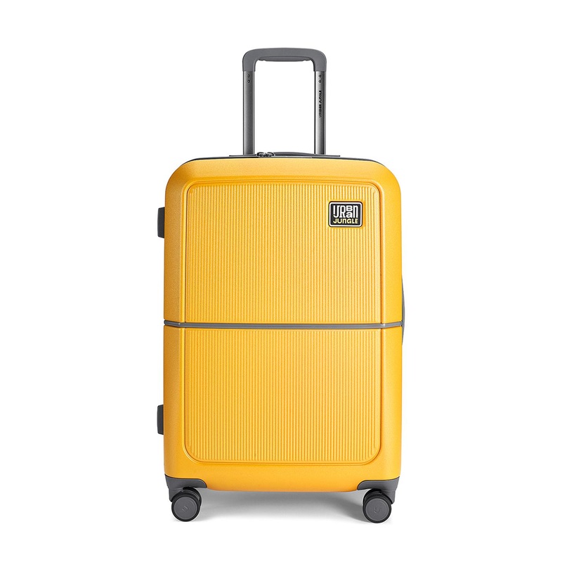 Urban Jungle By Safari Yellow Hardside Trolley Medium Polycarboante Suitcase