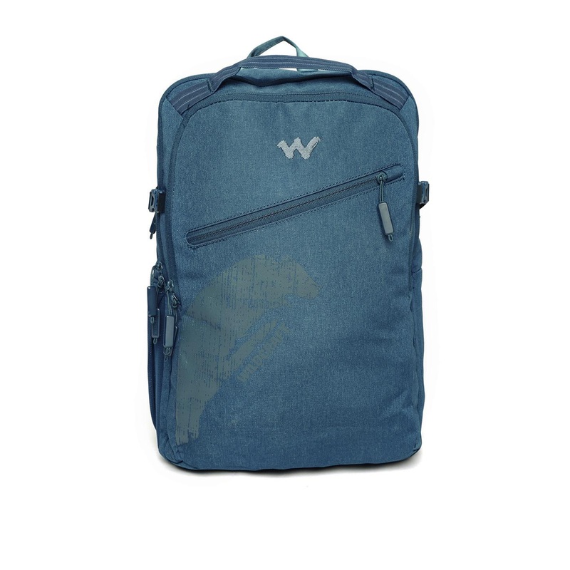 Wildcraft Unisex Navy Blue Solid Laptop Backpack