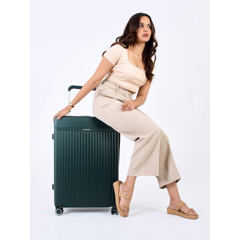 Assembly Premium Polycarbonate Check-In Trolley Bag – 28 inch – Green – Rover 110 Litres