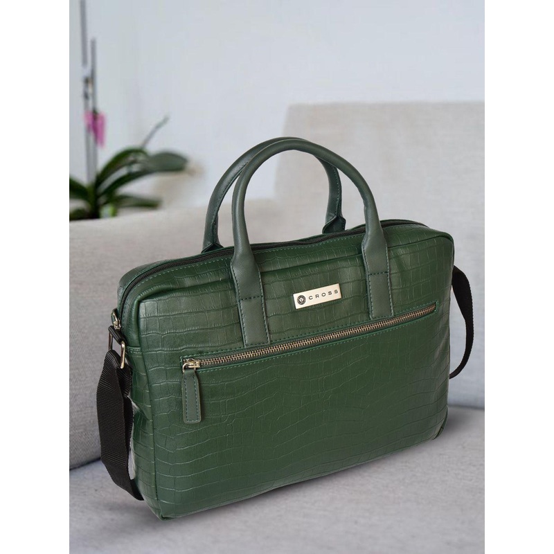 Cross Unisex Textured Leather Laptop Bag