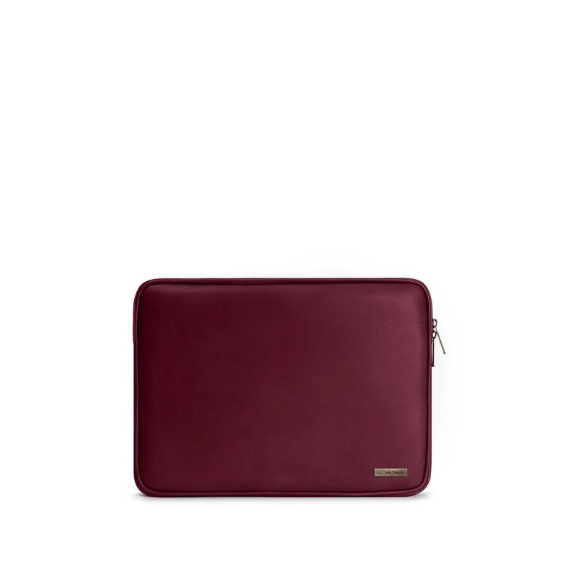 DailyObjects Vegan Leather Zippered Laptop Sleeve
