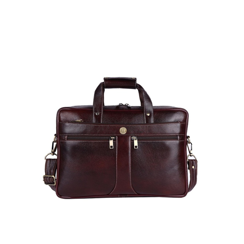 HiLEDER Unisex Pure NDM Leather 16 Inch Laptop Bag