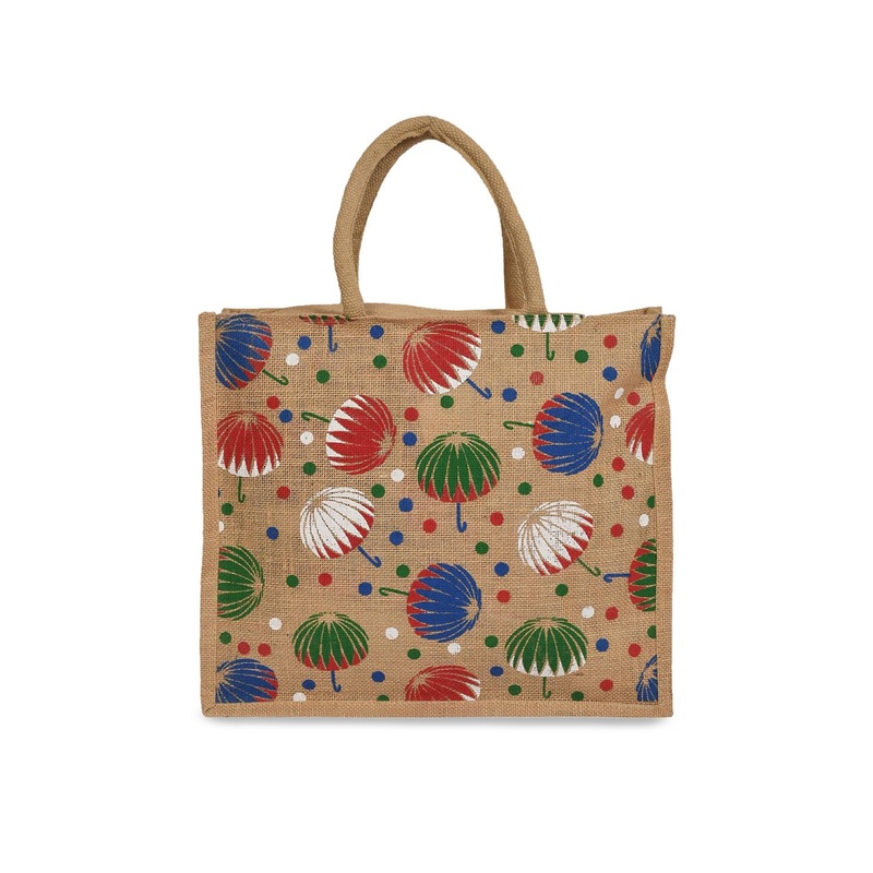 Kuber Industries Graphic Printed Structured Handheld Bag