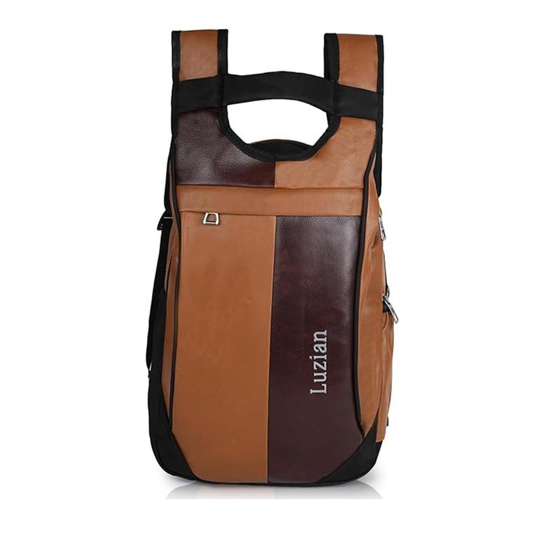 Luzian Men Colourblocked Padded Backpack
