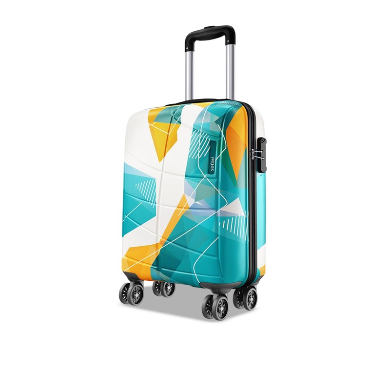 Safari Luma Neo Printed Hard-Sided Water-Resistant Cabin Trolley Bag