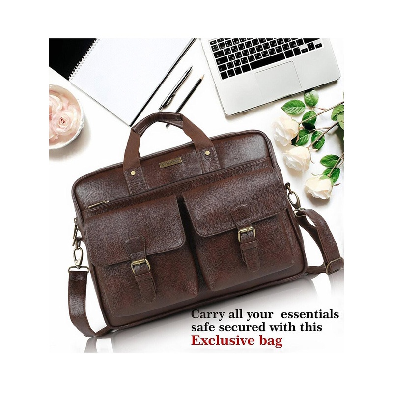 Veneer Unisex Brown Laptop Bag