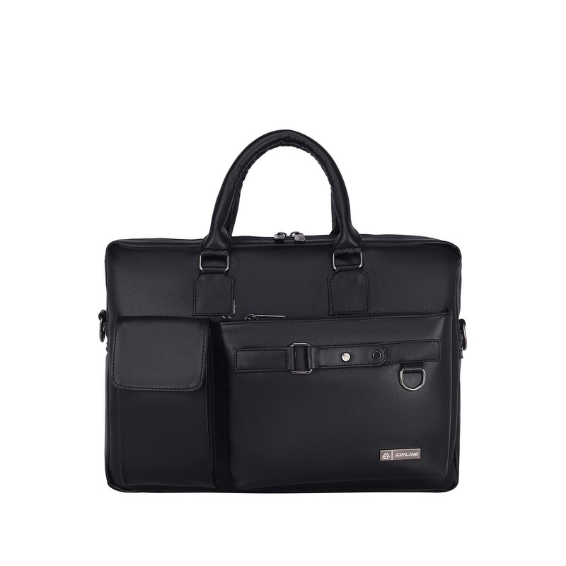 ZIPLINE Unisex Jaguar Leather Laptop Bag