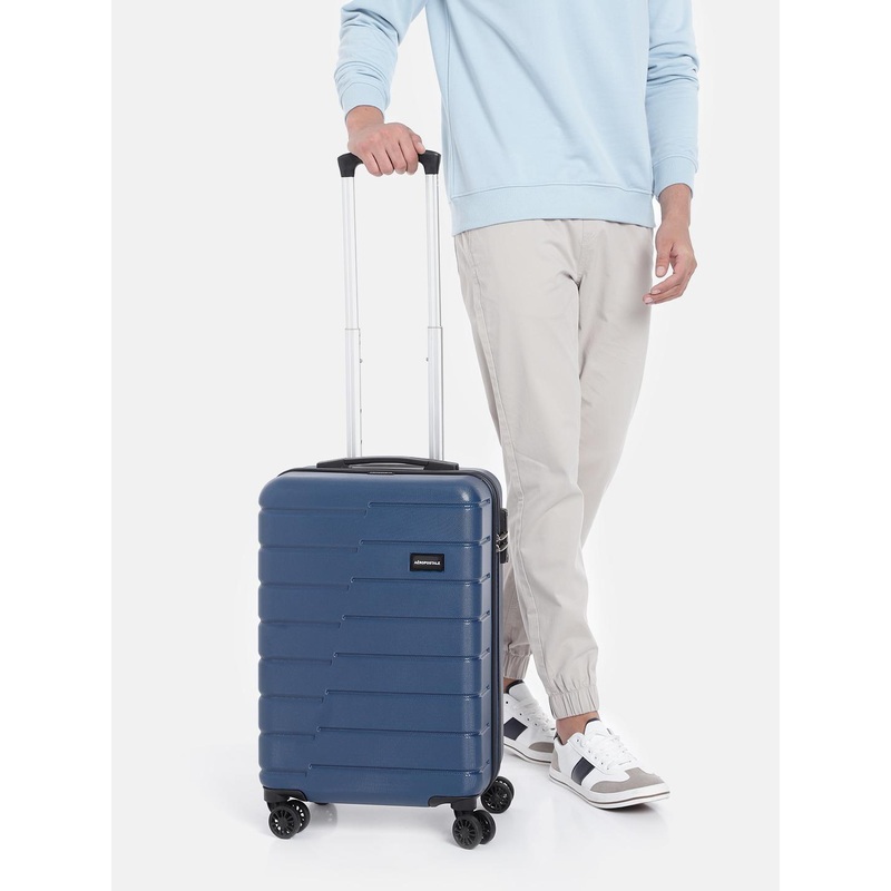 Aeropostale Textured Hard-Sided Cabin Trolley Suitcase