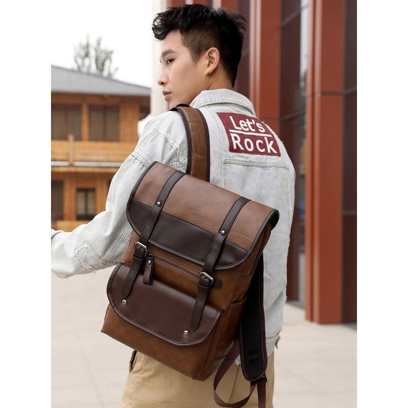 Mast & Harbour Men Colorblocked Backpack