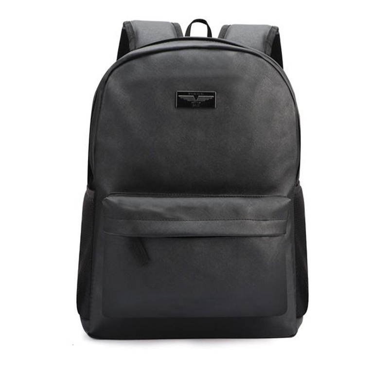 Police Men Vegan Leather Laptop Backpack 35 L