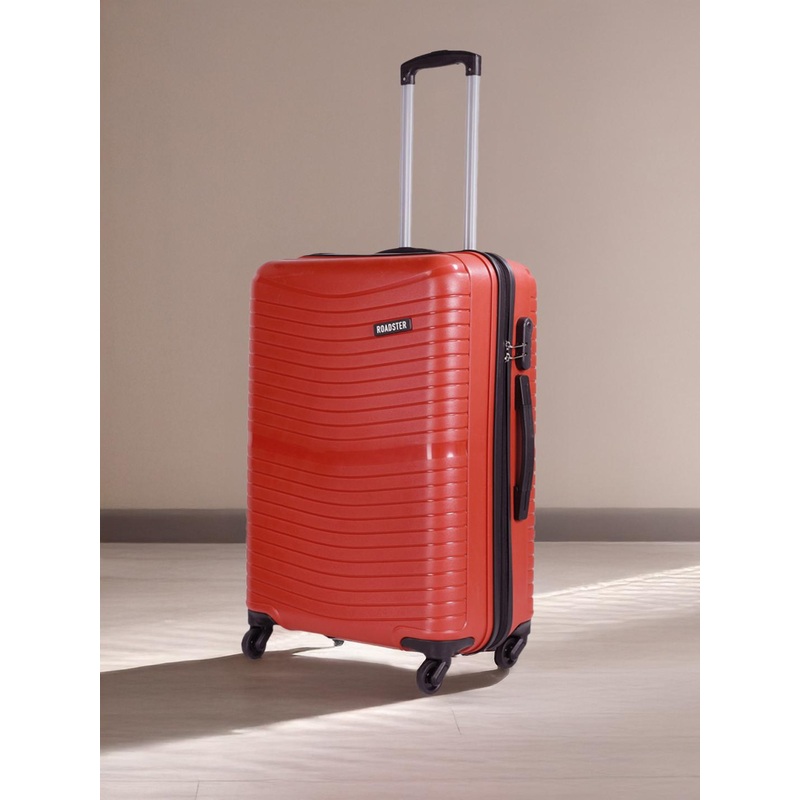 Roadster Self Striped Textured Hard Medium Trolley Suitcase – 24 Inch – 68L