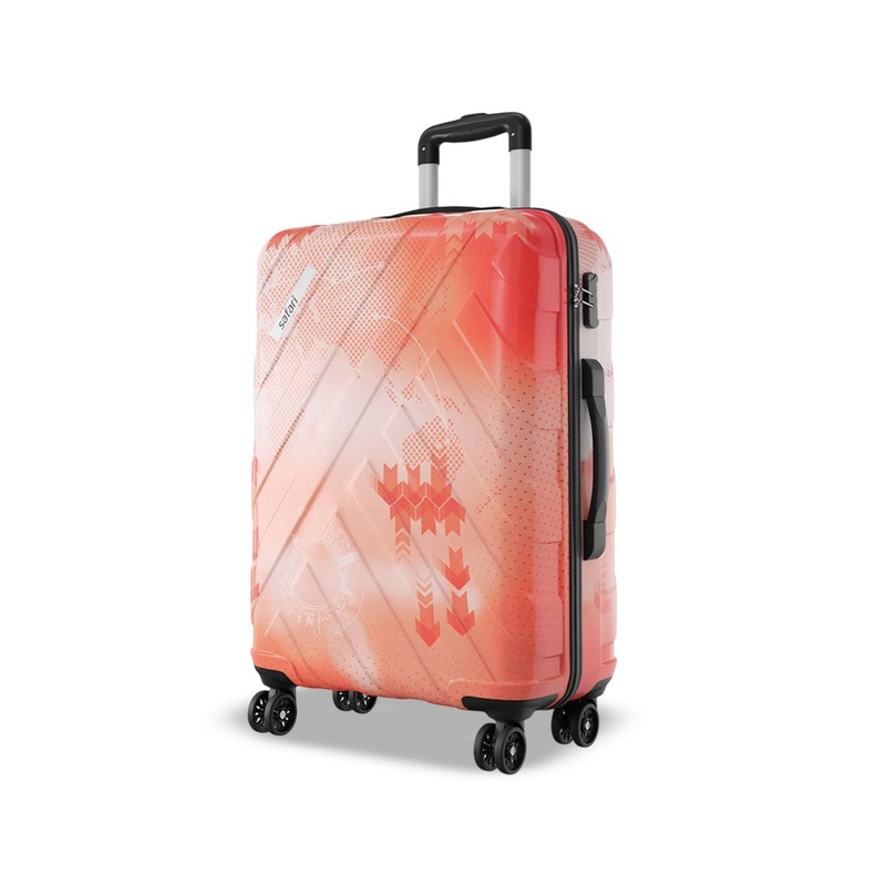 Safari Matrix Printed Hard-Sided Large Trolley Bag