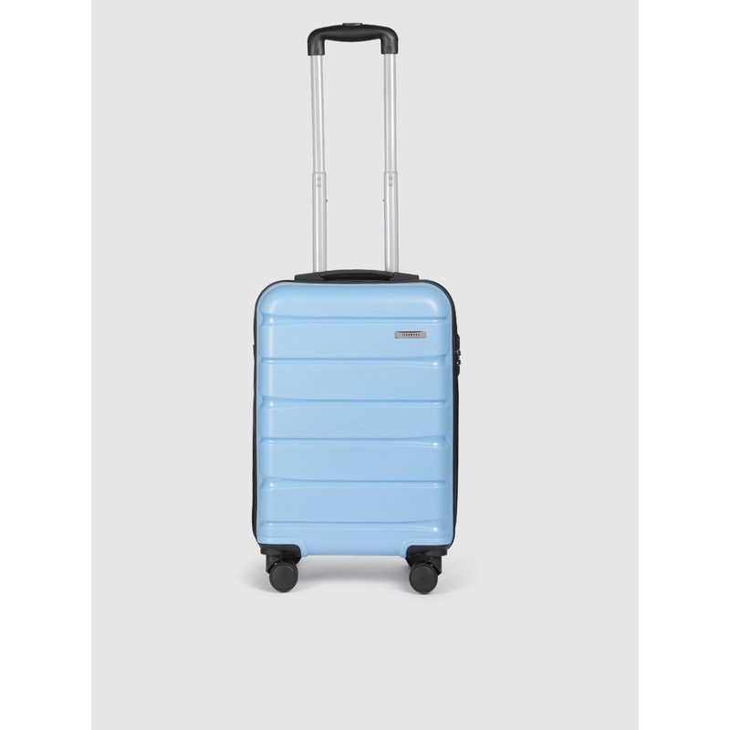 Teakwood Leathers India 360-Degree Rotation Solid Hard Sided Cabin Size Trolley Bag- 38L