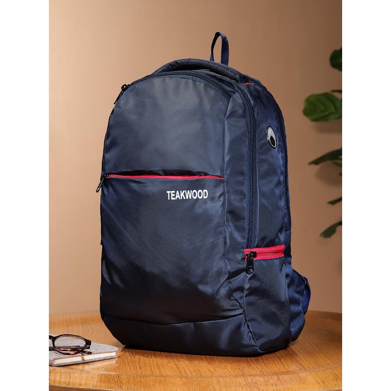 Teakwood Leathers Unisex Laptop Compartment – 15 inch Backpack with Earphone Gate