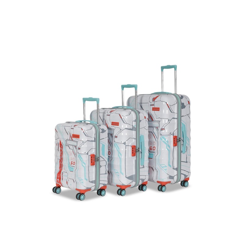 uppercase Cyber Puck Set Of 3 Hard-Sided Trolley Bags