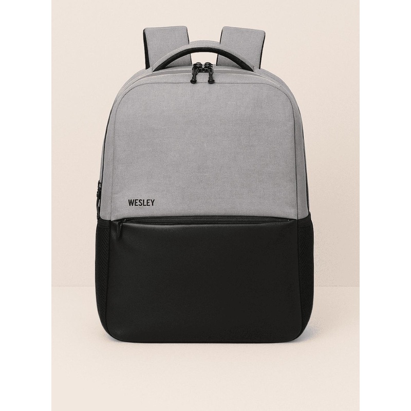 Wesley Unisex Colourblocked Backpack