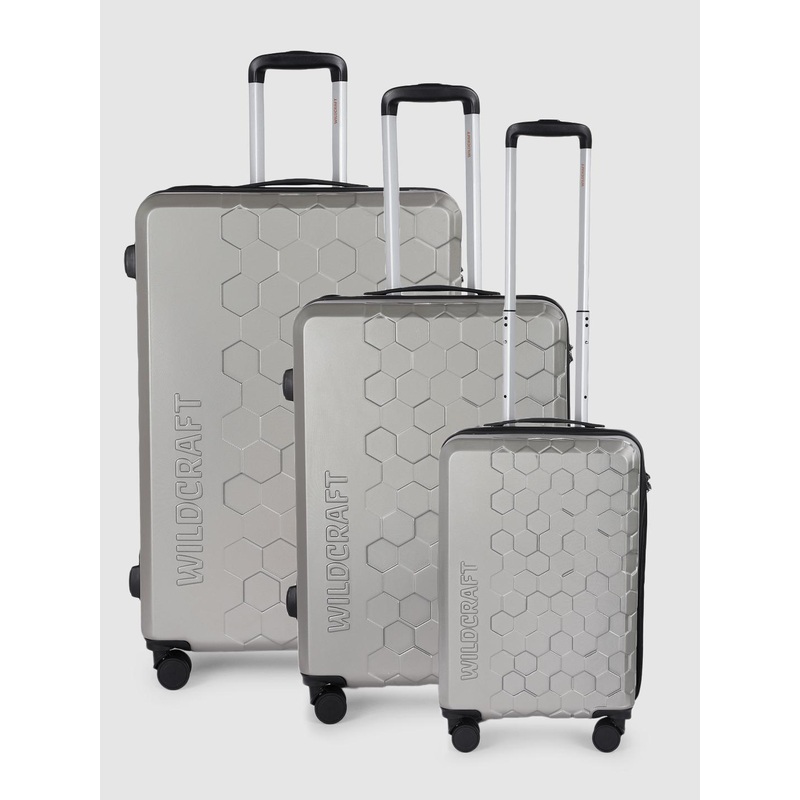 Wildcraft Set of 3 Pyxis Trolley Suitcases – Cabin, Medium & Large