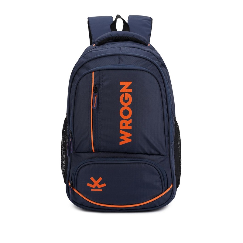 WROGN Unisex Textured Backpack with Shoe Pocket & Rain Cover Up To 16 Inch