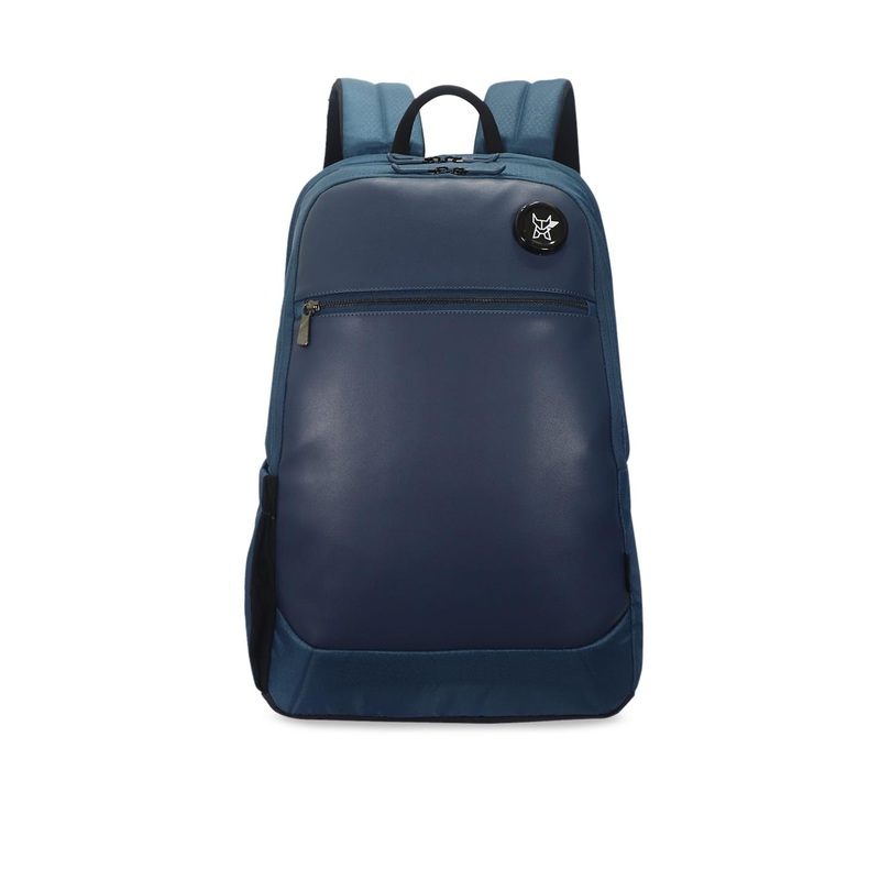 Arctic Fox Unisex Blue Solid Laptop Bag