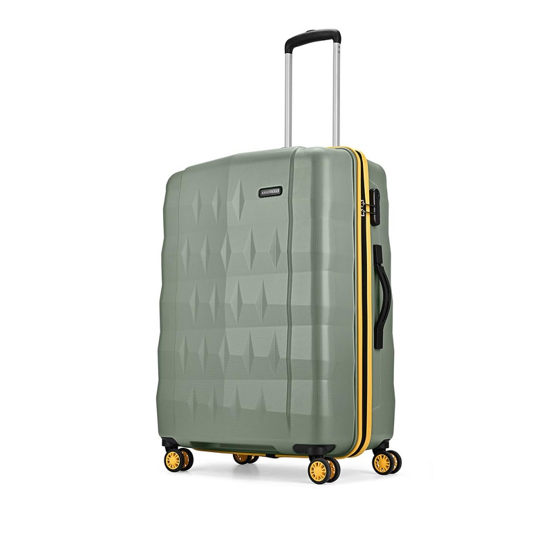 Aristocrat Comet Green Medium Hard Luggage 66cm Check-in Trolley Bag with Smooth 8-Wheel