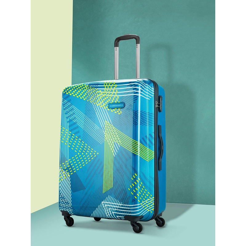 Aristocrat Printed Dual Edge 360 Medium Trolley Suitcase – 65 cm