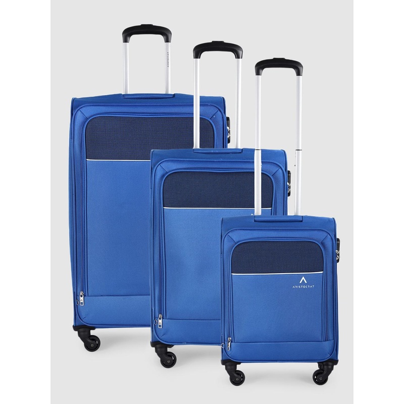 Aristocrat Set Of 3 Oasis Plus Trolley Suitcase- Cabin, Medium, Large