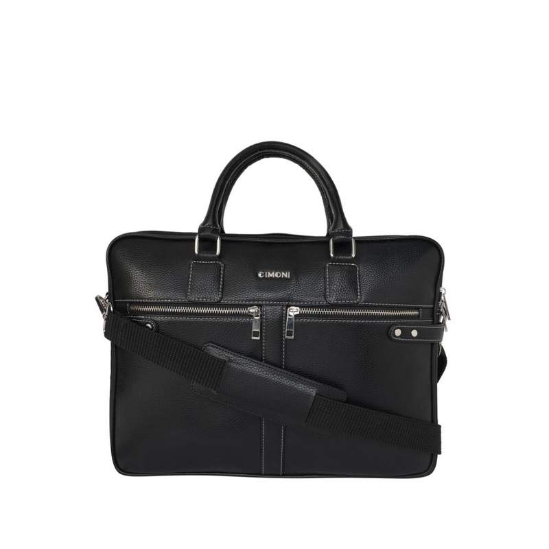 CIMONI Unisex Up To 15 Inch Textured Leather Laptop Bag