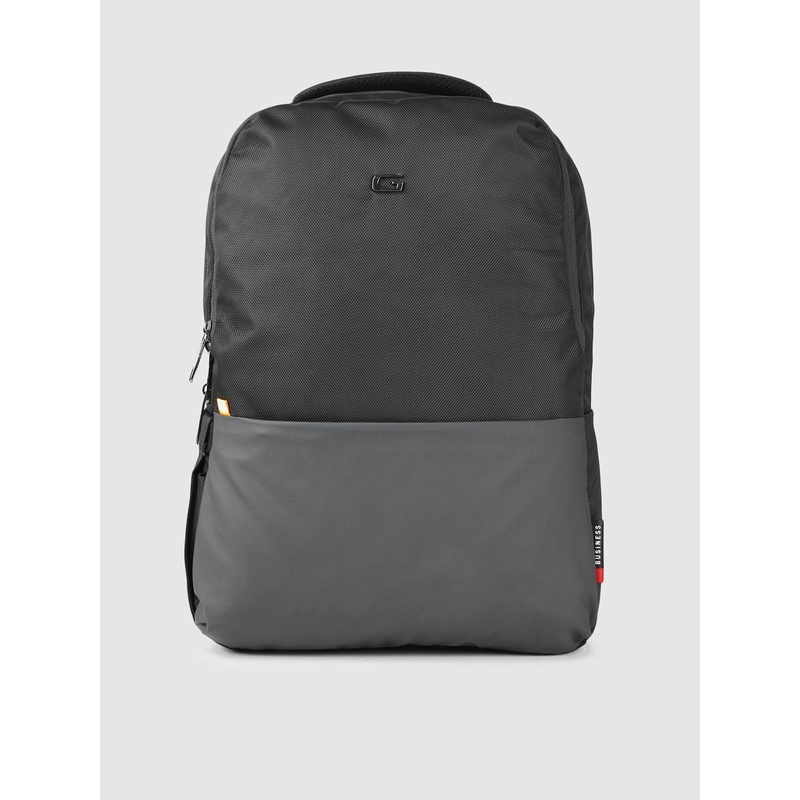 Gear Unisex Black & Grey Colourblocked SAUVE BUSINESS LAPTOP Backpack