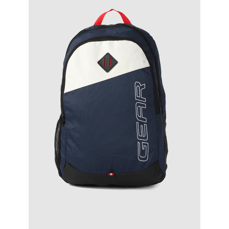 Gear Unisex Blue & White Colourblocked MODERN ECO 5 Backpack