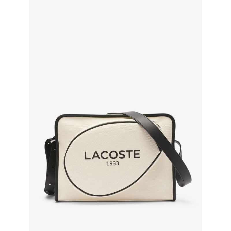 Lacoste Printed Structured Shoulder Bag with Applique