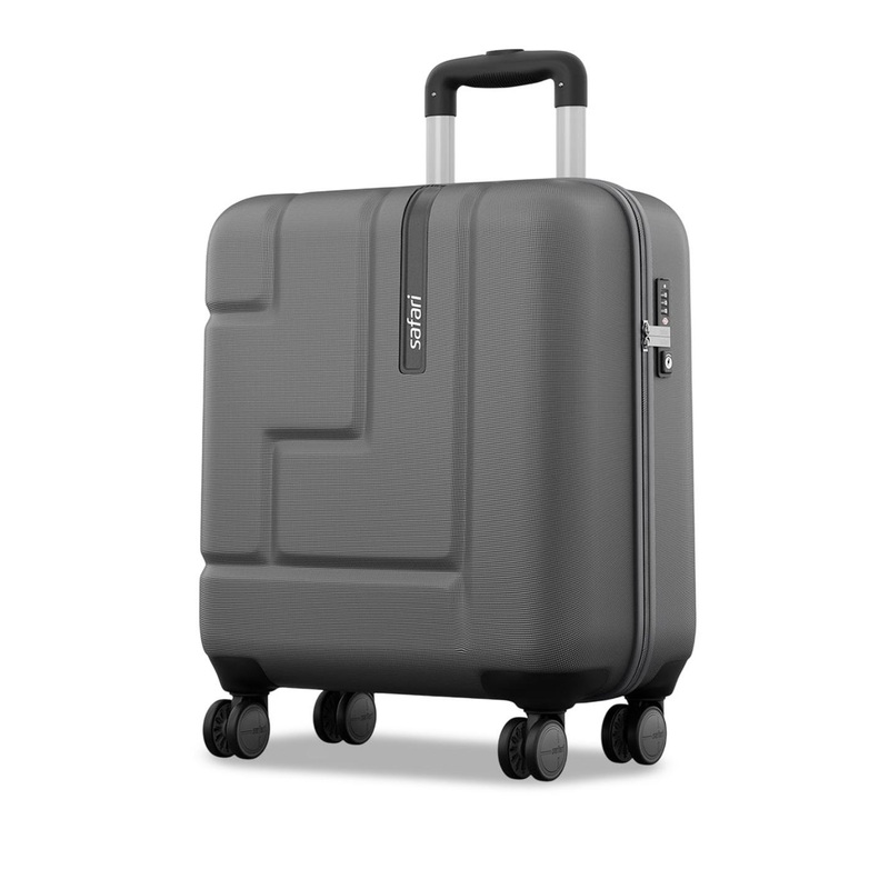 Safari Aviator Gun Metal Overnighter Trolley with Laptop Compartment and TSA Lock 50cm