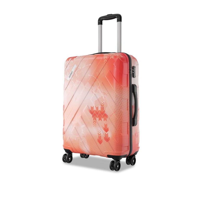 Safari Matrix Printed Hard-Sided Medium Trolley Bag