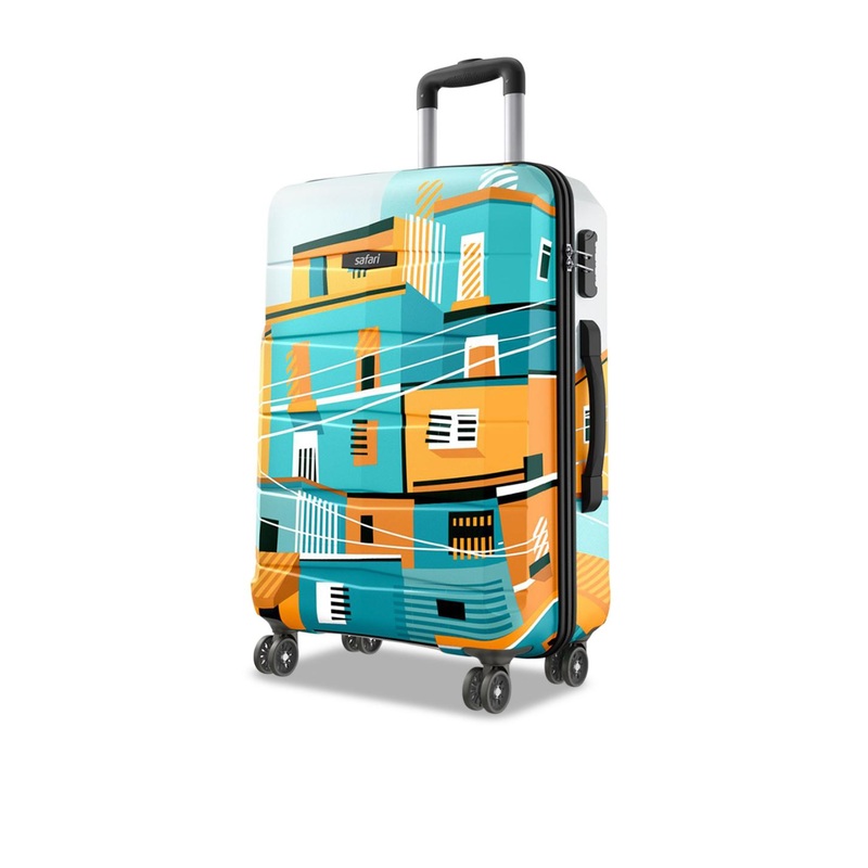 Safari Oasis Neo Printed 8-Wheel Hard-Sided Large Trolley  Bag