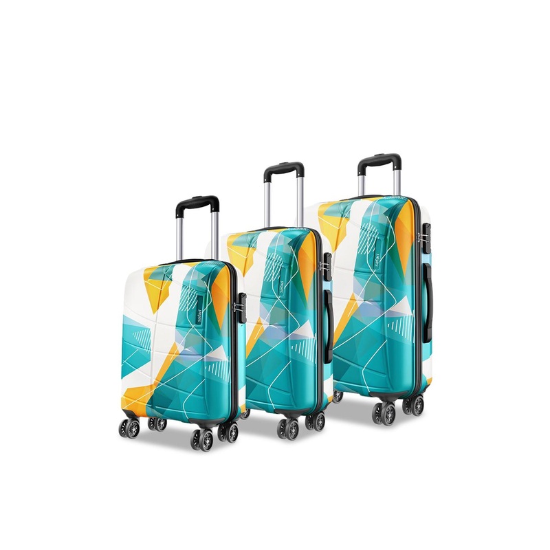 Safari Unisex Luma Neo Set Of 3 Printed Trolley Bgas