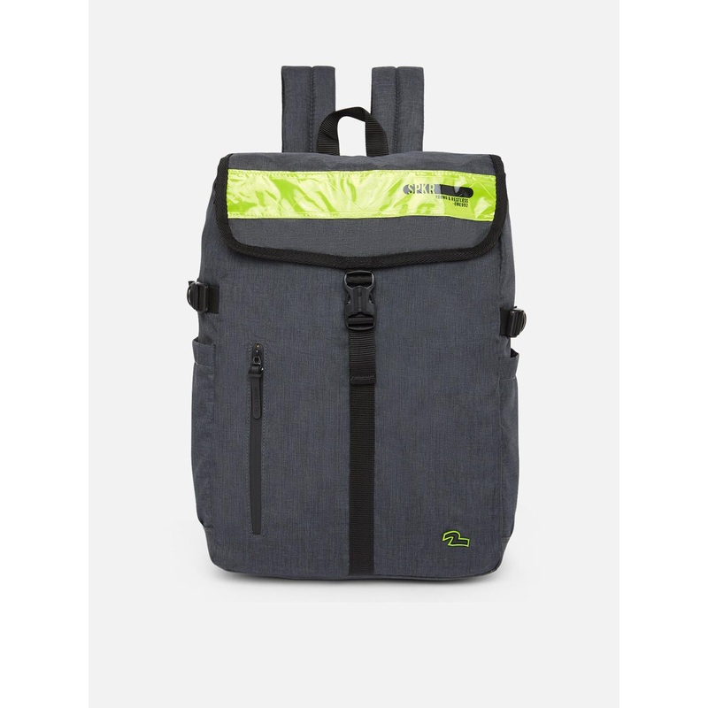 SPYKAR Men Grey Solid Backpack