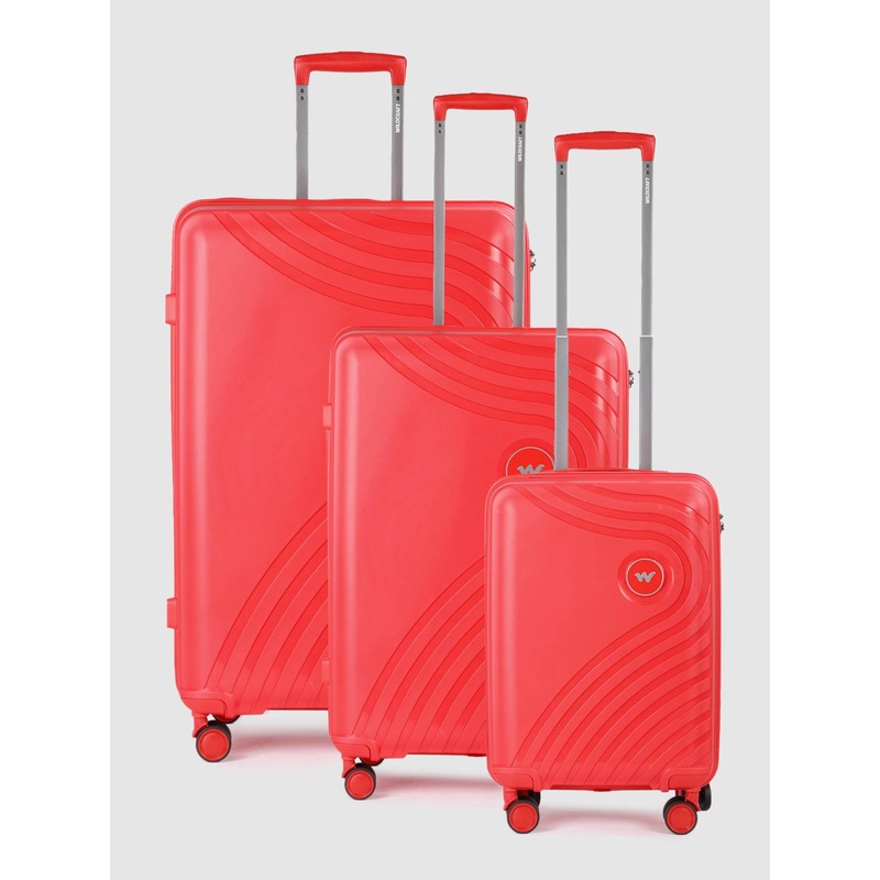 Wildcraft Set of 3 Onyx Trolley Suitcases – Cabin Medium & Large
