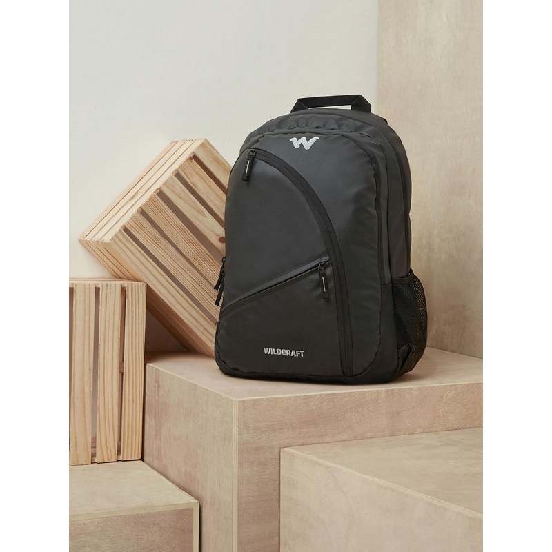 Wildcraft Unisex Black Airo 2 Coated Solid Laptop Backpack