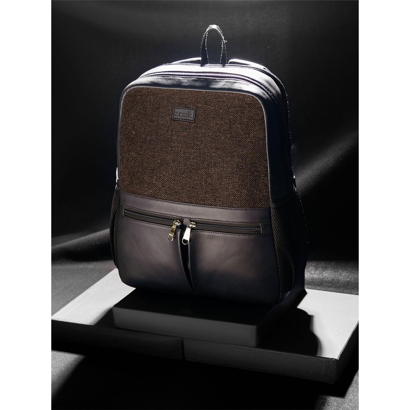 ZOUK Textured Backpack with Compression Straps Up to 16 inch