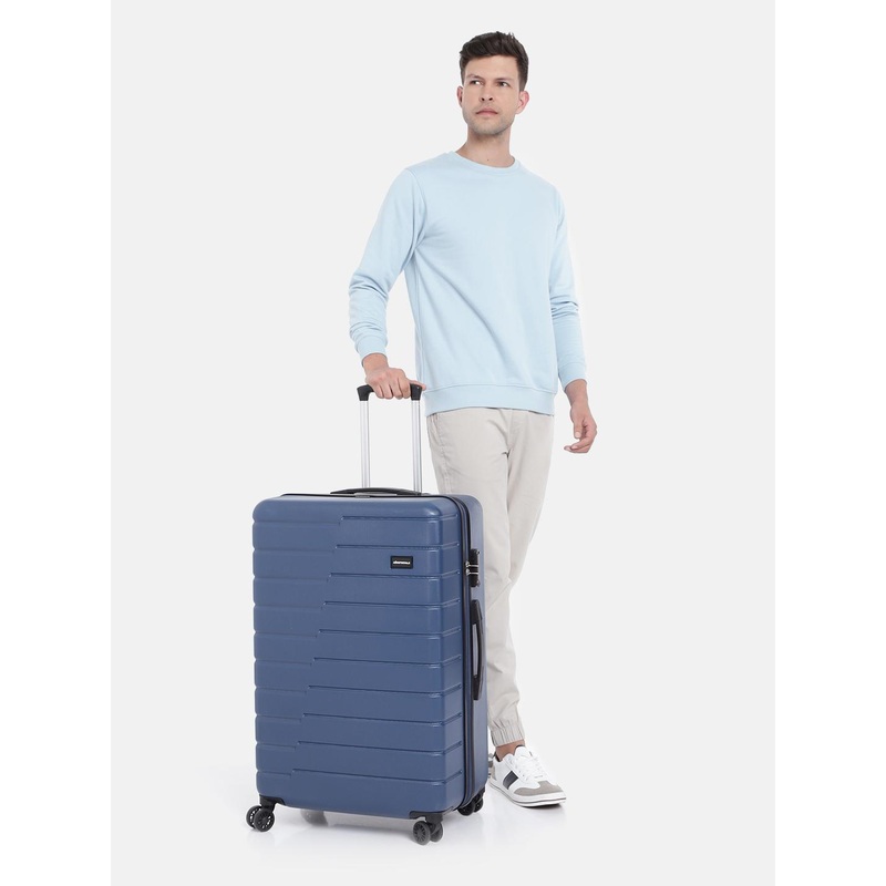 Aeropostale Textured Hard-Sided Trolley Large Trolley Suitcase
