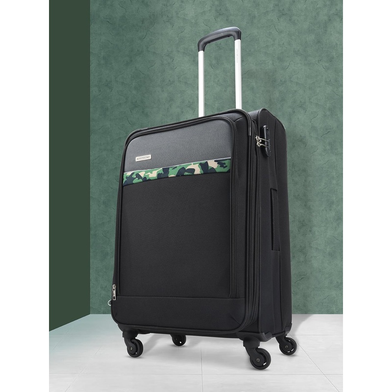 Aristocrat COMMANDER Camouflage Print Expandable Large Trolley Suitcase