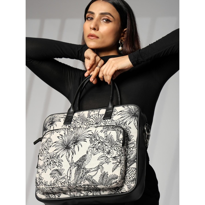 ENSAC Unisex Floral Printed Laptop Bag