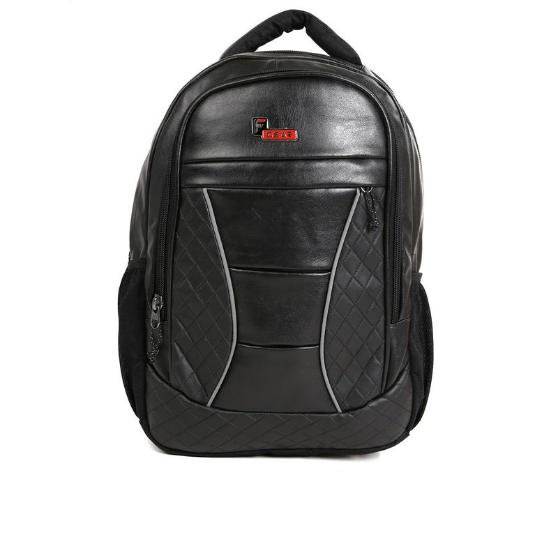 F Gear Unisex Black Textured President Backpack