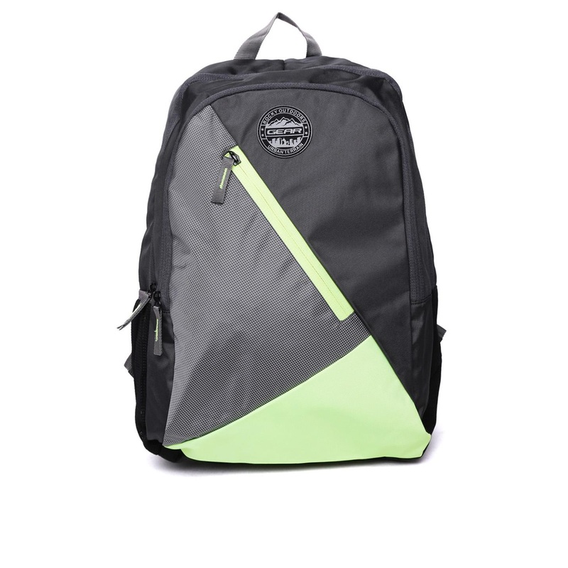 Gear Unisex Grey Colourblocked Backpack