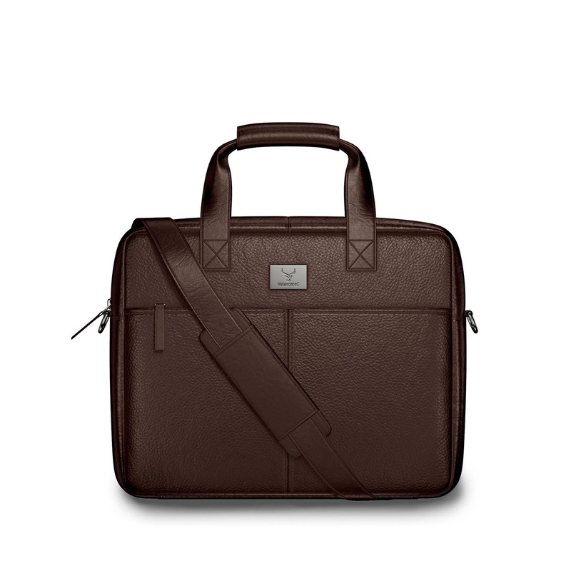 REDHORNS Unisex Formal Padded Laptop Messenger Bag