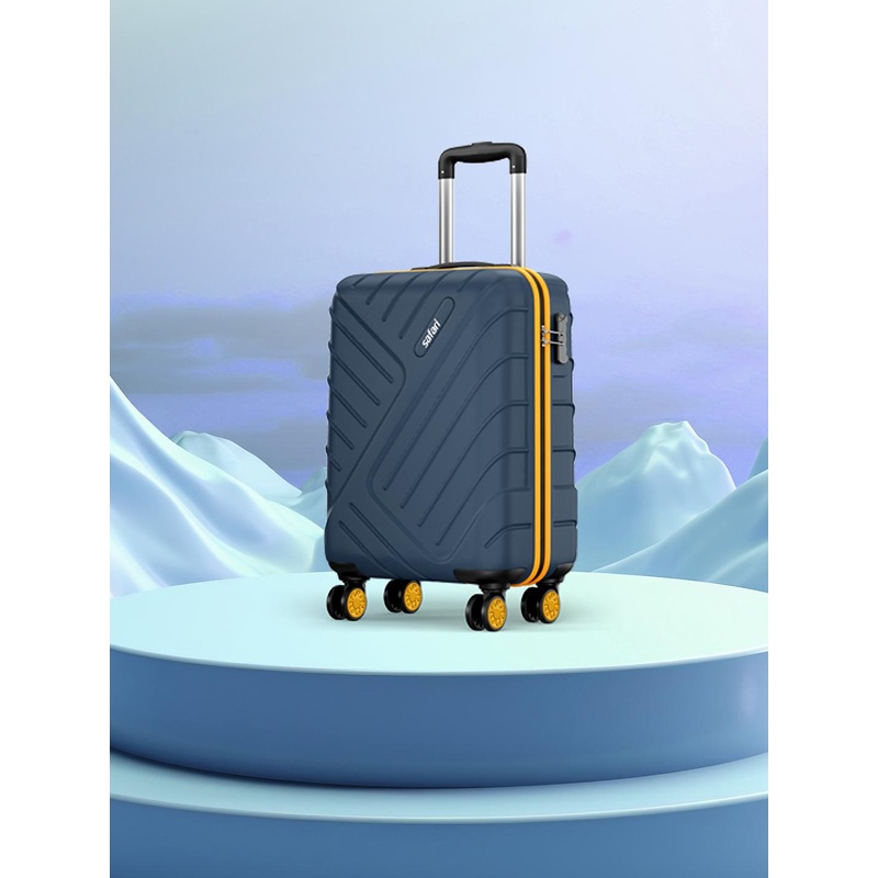 Safari Accent Polycarbonate 8 Wheel Hard Cabin Trolley Suitcase 56 Cm