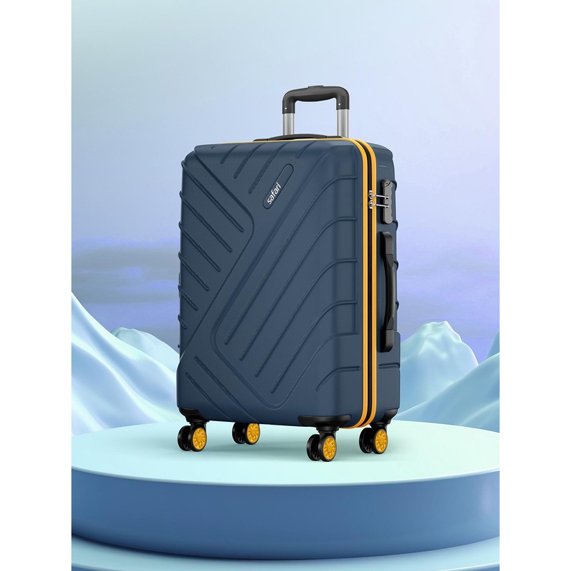 Safari Accent Polycarbonate 8 wheel Hard Large Trolley Suitcase 76 cm