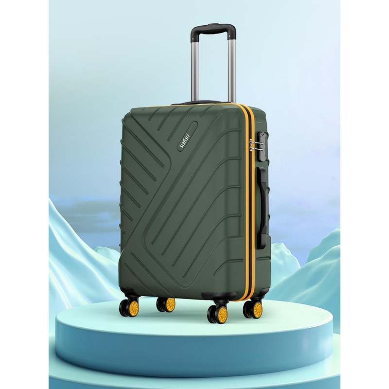 Safari Accent Polycarbonate 8 wheel Hard Medium Trolley Suitcase 66 cm