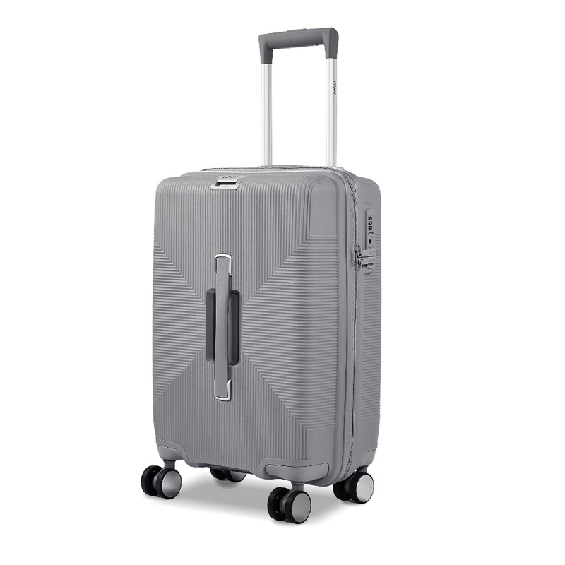 Safari Select Trunk Grey Huge Capacity with TSA Lock Polycarbonate Trolley Bag 77 Cm