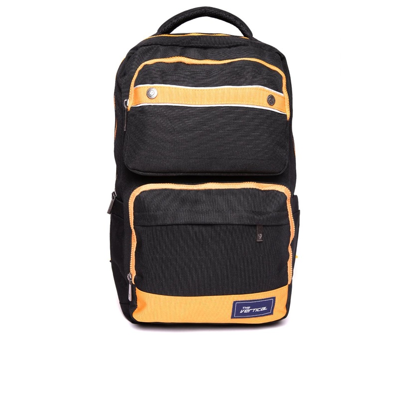 THe VerTicaL Unisex Black Water-Resistant Laptop Backpack