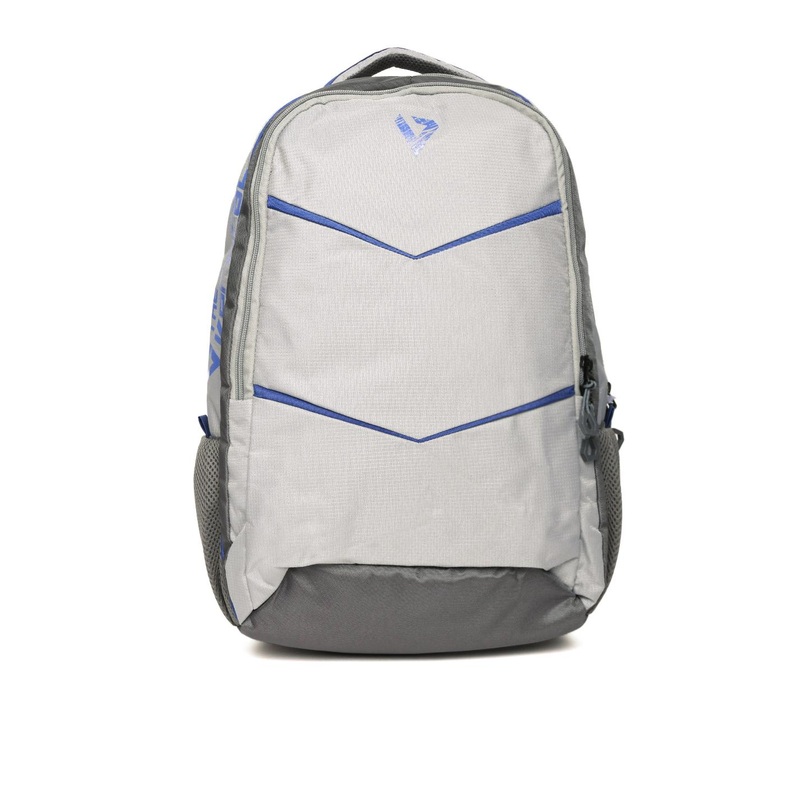 THe VerTicaL Unisex Grey Textured Backpack